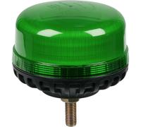 Loops 12V / 24V Fixed LED Rotating Green Beacon Light - 12mm Threaded Fixing Bolt Loops Green