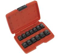 Loops 13 Piece Low Profile WallDrive Impact Socket Set - 1/2" Square Drive - Chromoly Loops Multicolor