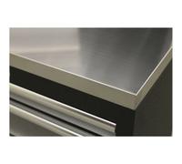Loops 1360mm Stainless Steel Worktop for ys02633 ys02634 ys02639 & ys02641 Cabinets in Metallics Loops Metallics