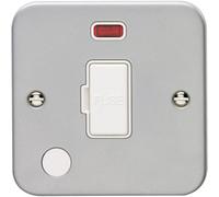 Loops 13A Dp Unswitched Fuse Spur Flex Outlet & Neon Heavy Duty Metal Clad Isolation