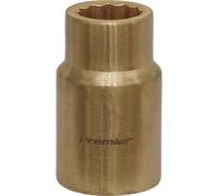 Loops 13mm Non-Sparking WallDrive Socket - 1/2" Square Drive - Beryllium Copper Loops Copper