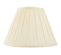 Loops 14" Tapered Drum Lamp Shade Cream Box Pleated Fabric Cover Classic & Elegant Loops Multicolor