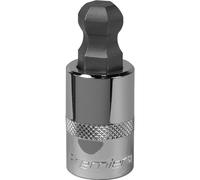 Loops 14mm Ball-End Hex Socket Bit - 1/2" Square Drive - Chrome Vanadium Wrench Socket Loops Multicolor