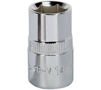 Loops 14mm Forged Steel Drive Socket - 1/2" Square Drive - Polished Chrome Vanadium in Metallics Loops Metallics