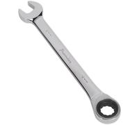 Loops 14mm Ratchet Combination Spanner - Chrome Vanadium Steel - 72 Tooth Ratchet Ring in Metallics Loops Metallics