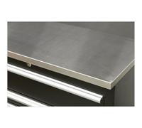 Loops 1550mm Stainless Steel Worktop for ys02602 & ys02604 Modular Floor Cabinets in Metallics Loops Metallics