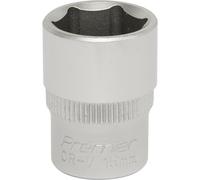 Loops 15mm Forged Steel Drive Socket - 3/8" Square Drive - Chrome Vanadium Socket in Metallics Loops Metallics