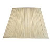 Loops 16.5" Luxury Round Tapered Lamp Shade Beige Pleated Organza Modern Elegant Drum Loops Multicolor