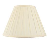 Loops 16" Tapered Drum Lamp Shade Cream Box Pleated Fabric Cover Classic & Elegant Loops Multicolor