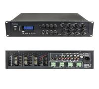 Loops 1600W Stereo Bluetooth Amplifier - 8X 200W Channel Multi Zone Hifi Matrix Mixer