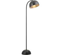 Loops 1630mm Floor Lamp - Matt Black Modern Curved Arm - Standing Led Light Base & Shade