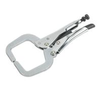 Loops 165mm Locking C-Clamp Pliers - 45mm Capacity Jaws - One-Handed Operation Loops Multicolor