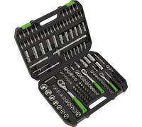 Loops 171pc PREMIUM Socket / Bit & Ratchet Handle Set - 1/4" 3/8" 1/2" Drive 6 Point Loops Multicolor