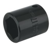 Loops 17mm Forged Impact Socket - 3/8 Inch Sq Drive - Chrome-Vanadium Wrench Socket Loops Multicolor