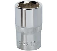 Loops 17mm Forged Steel Drive Socket - 1/2" Square Drive - Polished Chrome Vanadium in Metallics Loops Metallics