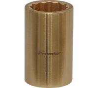 Loops 17mm Non-Sparking WallDrive Socket - 1/2" Square Drive - Beryllium Copper Loops Copper