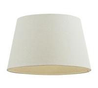 Loops 18" Inch Round Tapered Drum Lamp Shade Ivory Linen Fabric Cover Simple Elegant Loops Multicolor