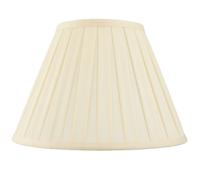 Loops 18" Tapered Drum Lamp Shade Cream Box Pleated Fabric Cover Classic & Elegant Loops Multicolor