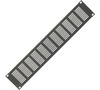 Loops - 19" Vented 2U Blanking Rack Patch Panel-Module Cover Plate Mount-Data Cabinet Flight