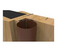 Loops 1950mm Brown Hinge Open Side Door Finger Protector Strip Heavy Duty Safety Guard