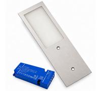 Loops 1X 24V Aluminium 175mm Super Slim Rectangle Surface Mounted Led Under Cabinet Light And Driver Kit, 3 White Colours