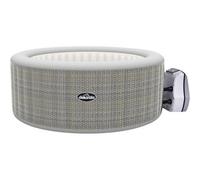 Loops 2-4 Person Inflatable Hot Tub & Smart Pump - Rattan Effect Outdoor Garden Party