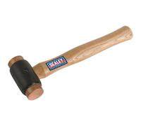 Loops 2.75lb Copper Faced Hammer - Hickory Wooden Shaft - Extra Heavy Construction Loops Copper