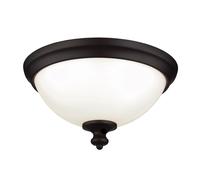 Loops 2 Bulb Flush Light Low Ceiling Oil Rubbed Bronze LED E27 60W Bulb Loops Multicolor