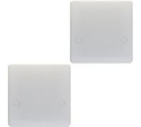 Loops 2 Pack 1 Gangle Single 45A Flex Outlet White Plastic Cooker Appliance Wall Plate