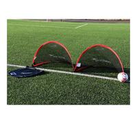 Loops 2 Pack - 110 X 80Cm Pop Up Football Training Goal / Net - Portable Side Game