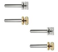 Loops 2 Pack - 139mm Concealed Chain Spring Fire Door Closer - Satin Chrome Square