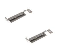 Loops 2 Pack 152mm Pewter Necked Bolts For Secure Installations - Door Bolt Lock