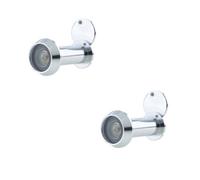 Loops 2 Pack 180 Degree Door Viewers For 35-55mm Doors With Polished Chrome Finish