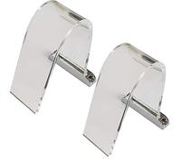 Loops 2 Pack | *240V Mains* Over Cabinet Curved Glass LED Light Kit | Natural White | Powered Kitchen Cupboard Downlight | Bathroom Make-Up Mirror Spotlight | Wardrobe Drawers & Unit Lighting