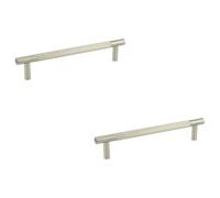 Loops 2 Pack 300mm Satin Nickel Pull Handle For Easy Installation - Door Handle