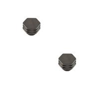 Loops 2 Pack 30mm Dark Bronze Cupboard Knob - Stylish Hex Design - Kitchen Cabinet Knob