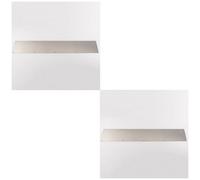 Loops 2 Pack - 815mm X 150mm Plain Door Kickplate - Satin Stainless Steel Kick Plate Protector