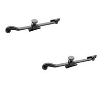 Loops 2 Pack Antique Black 250mm Range Sliding Screw Down Stay For Windows - Window Peg Bar