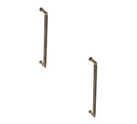 Loops 2 Pack Antique Brass Pull Handle 425mm - Elegant And Durable Bolt Through Design - Door Handle
