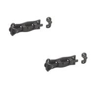 Loops 2 Pack Antique Straight Bolts 125mm In Elegant Black Finish For Home Decor - Door Bolt Lock