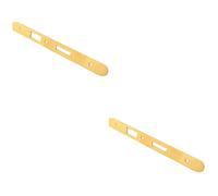 Loops 2 Pack - Bathroom Sashlock Forend Strike & Fixing Pack Set- Brass Pvd Radius 235X24mm