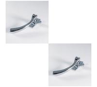 Loops 2 Pack - Bulb Ended Casement Window Fastener - 98mm Handle 45mm Centres Polished Chrome