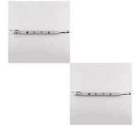 Loops 2 Pack - Bulb Ended Casement Window Stay 253 X 16mm Polished Chrome Pear Drop Handle Bar