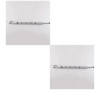 Loops 2 Pack - Bulb Ended Casement Window Stay 305 X 16mm Polished Brass Pear Drop Handle Bar