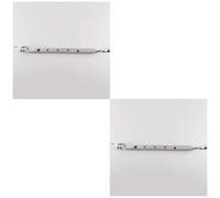 Loops 2 Pack - Bulb Ended Casement Window Stay 305 X 16mm Polished Chrome Pear Drop Handle Bar