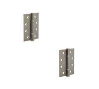 Loops 2 Pack Certifire Stainless Steel Grade 13 Polymer Bearing Hinge With Antique Brass Finish - 30/60 Fire Door Hinge