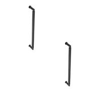 Loops 2 Pack Dark Bronze Pull Handle 425mm Bolt Through - Elegant Brass Design - Door Handle