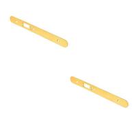 Loops 2 Pack - Din Anti Thrust Nightlatch Forend Strike & Fixing Pack Set- Brass Pvd Radius