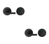 Loops 2 Pack - Disabled Thumbturn Handle With Release With Indicator Matt Black