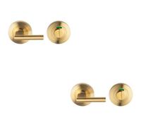 Loops 2 Pack - Disabled Thumbturn Handle With Release With Indicator Satin Brass Pvd